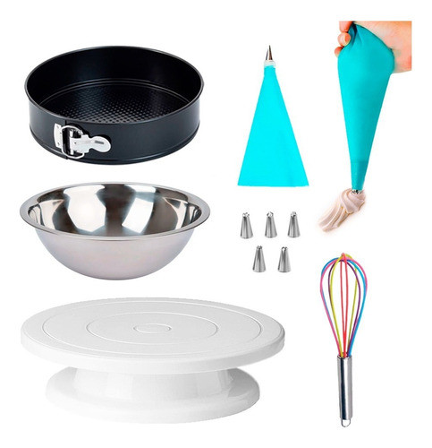 Set Cocina Plato Giratorio Tortera Desmontable Horno + Bowl 0