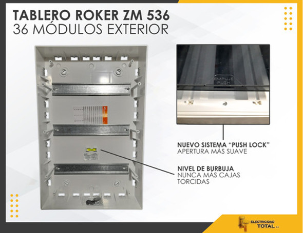 Caja Para Térmicas Tablero 36 Módulos Exterior Roker 1 Caja Para Térmicas Tablero 36 Módulos Exterior Roker 1