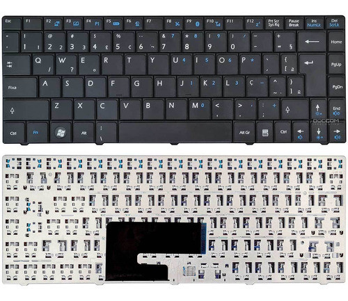 Teclado Para Msi Cr400 Cx400 X300 X320 X340 V103522ak1 Abnt2 0