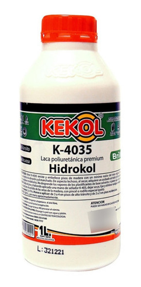 Hidrolaca Brillante Hidrokol Kekol K4035 Todo Piso Madera 1l 0