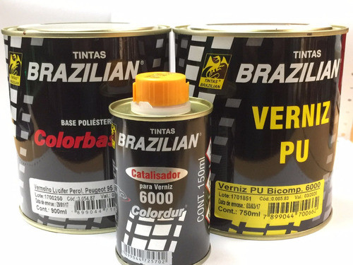 Pintura Poliester Perlada Rojo Lucifer+ Kit Barniz 900ml C/1 0