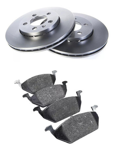 Kit Discos De Freno Y Pastillas Vw Fox Suran 256mm 0