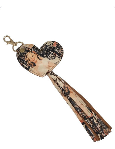 Llaveros Corazon De Cuero 1