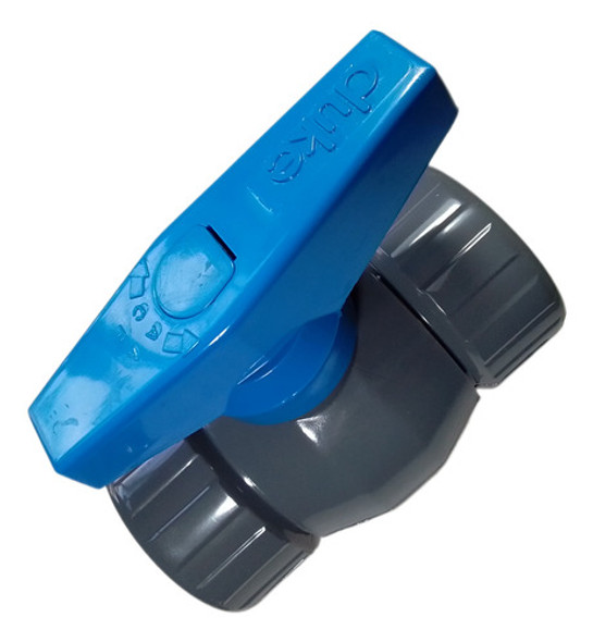 Llave Paso Esferica (valvula) Duke Rosca 1-1/2 PuLG Pvc H-h 0