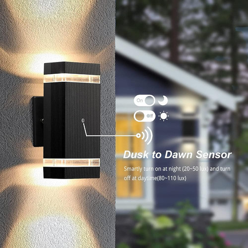 Cnchurou 4 Paquetes De Iluminación Exterior Desde El Atardec 1