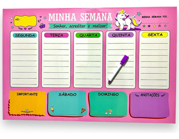 Quadro Lousa Planejador Temático Agenda 29x40 Cm Meta 1 Quadro Lousa Planejador Temático Agenda 29x40 Cm Meta 1