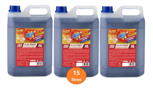 Kit Lava Roupas 5 L Concentrado Deo Line (total 15 Litros) 0