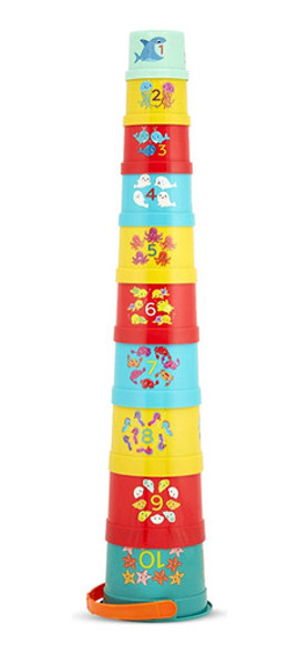 B. Juguetes 10 Tazas Apilables Vasos De Anidación Numerados 0 B. Juguetes 10 Tazas Apilables Vasos De Anidación Numerados 0