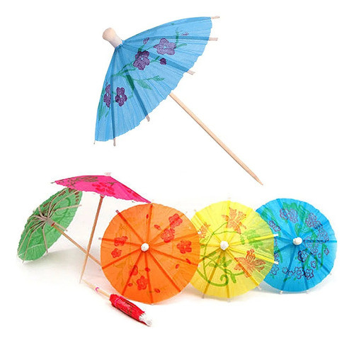 Kit 288 Enfeite Drink Bebida Guarda Chuva Festa Sombrinha 0