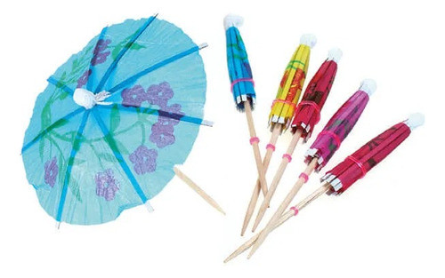 Kit 288 Enfeite Drink Bebida Guarda Chuva Festa Sombrinha 1