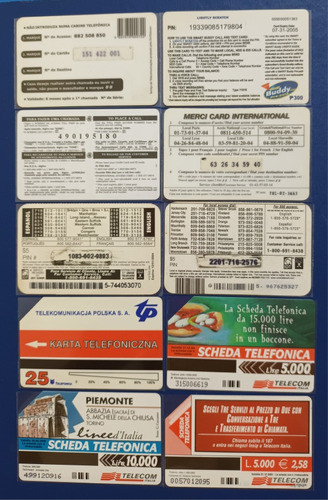 Cartões Telefônicos Importados: Cartões Da Itália E Outros. 1