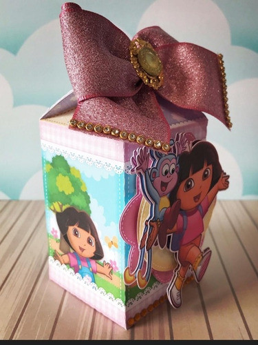 10 Cajitas Milk Box En 3d De Dora La Exploradora Sin El Moño 1