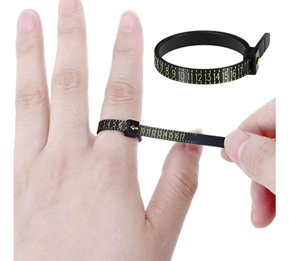 Juego De Medicion De Tamaño De Anillo De 1-17 0