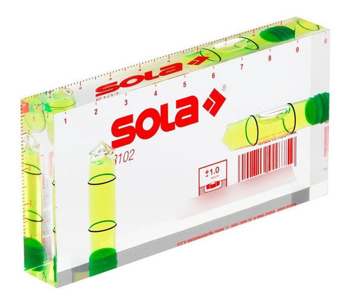 Nivel 10cm De Acrílico Sola R102 De Burbujas 0