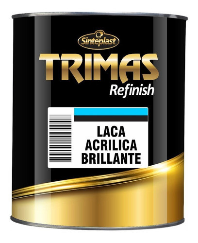 Laca Acrilica Blanco Real Brillante 1litro Trimas Sinteplast 0