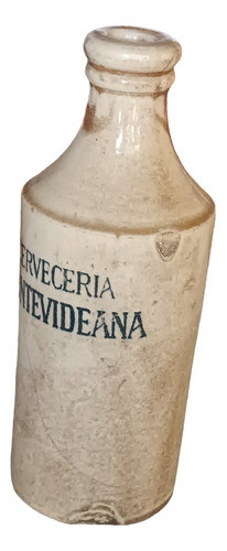 Botella Antigua De Gres, Sellada Glasgow 1