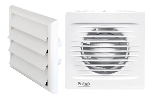 Extractor De Aire Tst Para Baño 6 Pulgadas + Persiana Movil 0