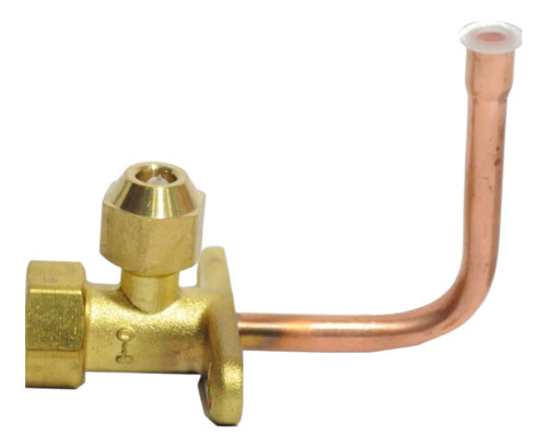 Robinete De Alta Valvula Split 1/4 Curva Todo Tipo De Gases 1