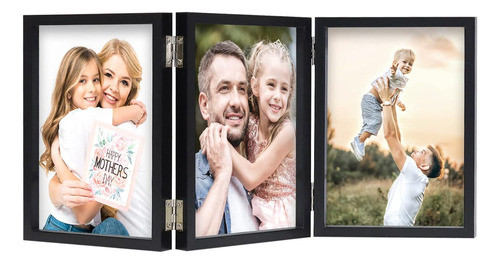 Marcos Fotos 10x15cm Madera Mdf Con Bisagras Familia Amigos 0