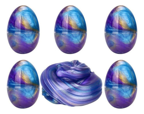 Anditoy Fluffy Slime Colorful Easter Egg Slime Putty Stress 1