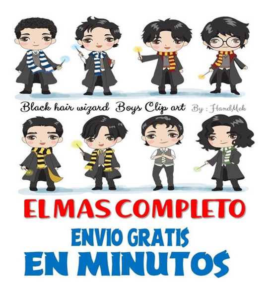 Pack Imagenes Tiernos Magos Pelo Negro Magia + Regalo A1 1