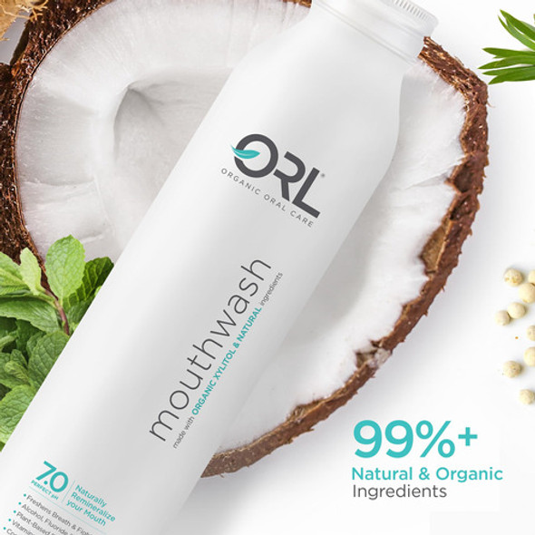 Enxaguante Bucal Oral Natural E Orgânico Clean Whiten Fortal 1