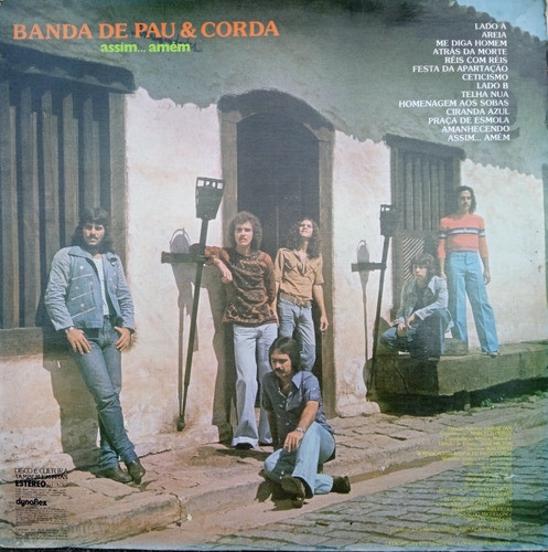 Lp Banda De Pau E Corda - Assim...amém 1