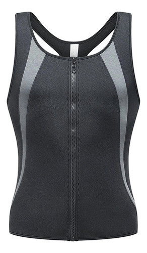 Regata Termica Modeladora Com Ziper Efeito Sauna Cintura Tre 0