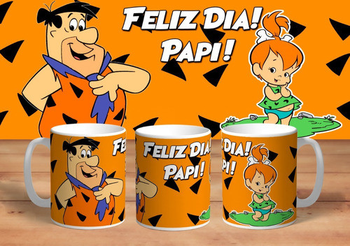 Dia Del Padre Taza Pedro Picapiedra Flinstones 0