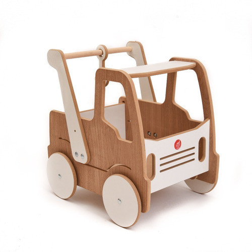 Carrito De Empuje Grúa Madera Infantil 1