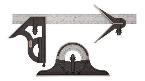Juego De Combinacion Starrett C435124r Cabezales De Hierro 0