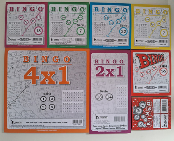 4 Mil  Cartelas De Bingo (500 De Cada) 1