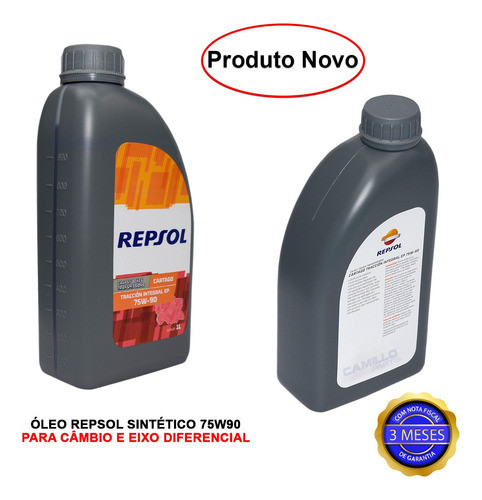 Kit 2 Óleos Transmissão Repsol 75w90 Sintético Api Gl-5 1