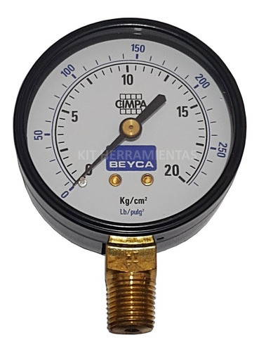 Manometro Medidor De Presion De Aire De Compresor 300lbs 0