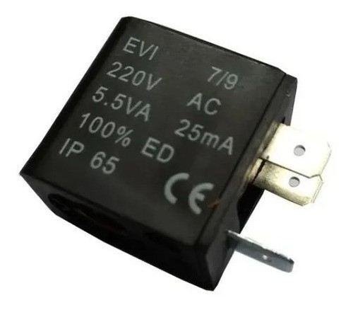 Bobina Solenoide 220v Para Válvula Pneumática Orifício 9mm 0