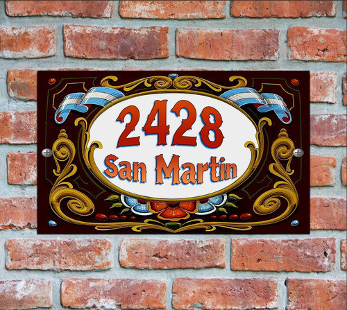 Numero De Casa - Cartel Domicilio - Diseño 19 0