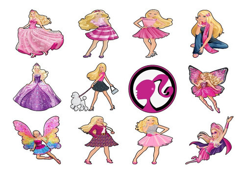 Patch Estampado Da Barbie Rosa, Adesivos Para Colar Em Roupa 1