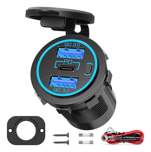 Cargador De Toma De Corriente Usb De 12 V Para Automóvil: Ca 0