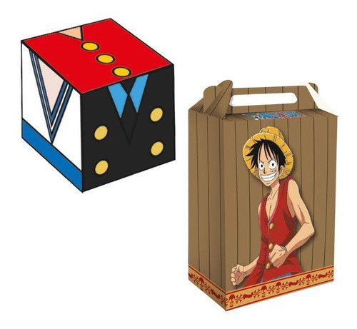 8 Caixas Surpresas + 8 Caixas Estilo Cubo - One Piece 0