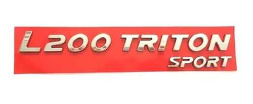 Emblema L200 Triton Sport (2017 Acima) Cromado 0