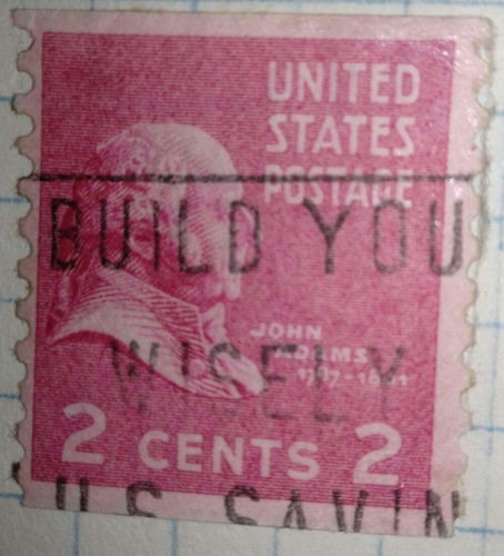 Sello Est Unido United States Poatage John Adams 2 Cent 1939 1