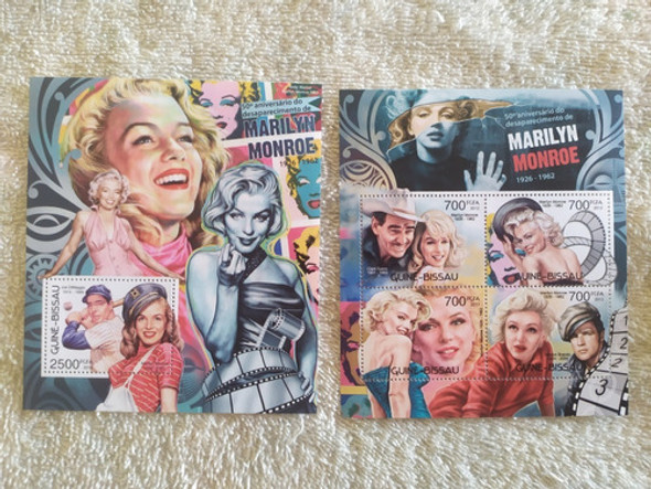 Série E Bloco Selos (atriz E Cinema) - Marilyn Monroe 0