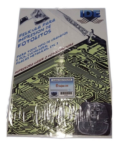 Filmina Para Mascara De Componentes Serigrafia Pcb Inkjet X5 0