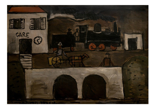 Gare - Joaquín Torres García - 1928 - Lámina 45x30 Cm. 0