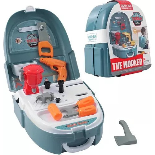 Valija Con Set De Herramientas Mochila 18 Pcs Juguetes Juego 0