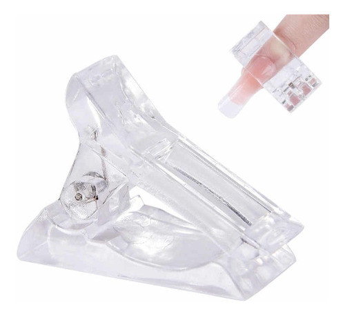Kit 20 Und - Presilhas Clip Para Fixar Unha Tips Gel Acrigel 0