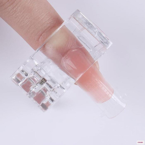 Kit 20 Und - Presilhas Clip Para Fixar Unha Tips Gel Acrigel 1