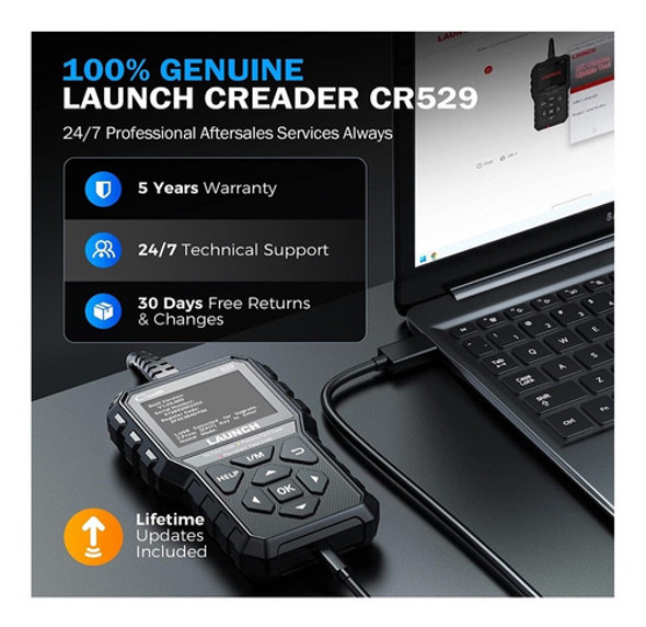 Escaner Launch Creader Cr529 Obd2 Lector Automotriz Scanner 1