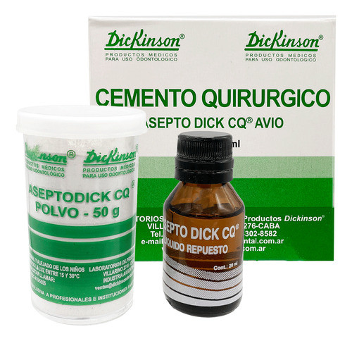 Cemento Quirurgico, Avío: 50g + 20 Ml. Dickinson 0