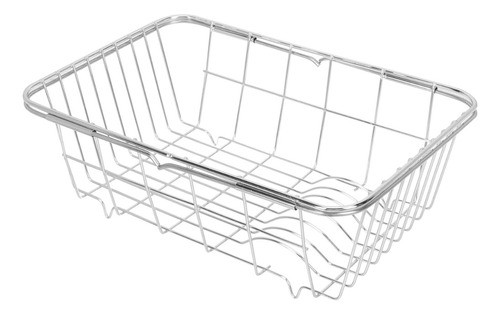Cesto Metal Aramado P/ Cuba Pia Inox 26x11 Quadrada 0